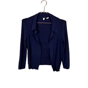 Anthropologie Moth Lyssa Knit Cardigan Navy Blue Size XSmall
